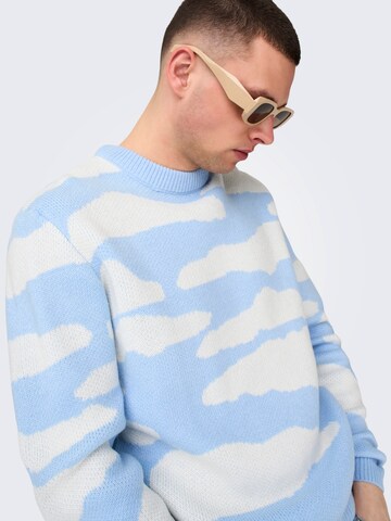 Only & Sons Sweater 'ONSCLARK' in Blue