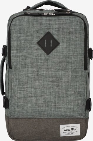 Worldpack Backpack 'Cabin' in Grey: front