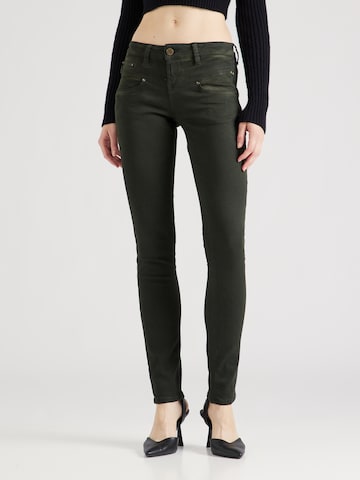 FREEMAN T. PORTER Slimfit Jeans 'Alexa' in Groen: voorkant