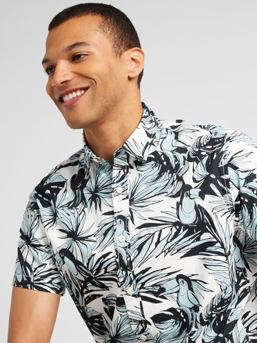 JACK & JONES Regular Fit Hemd 'JORJoshua Aruba' in Weiß