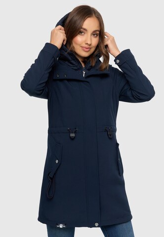 MARIKOO Raincoat in Blue: front