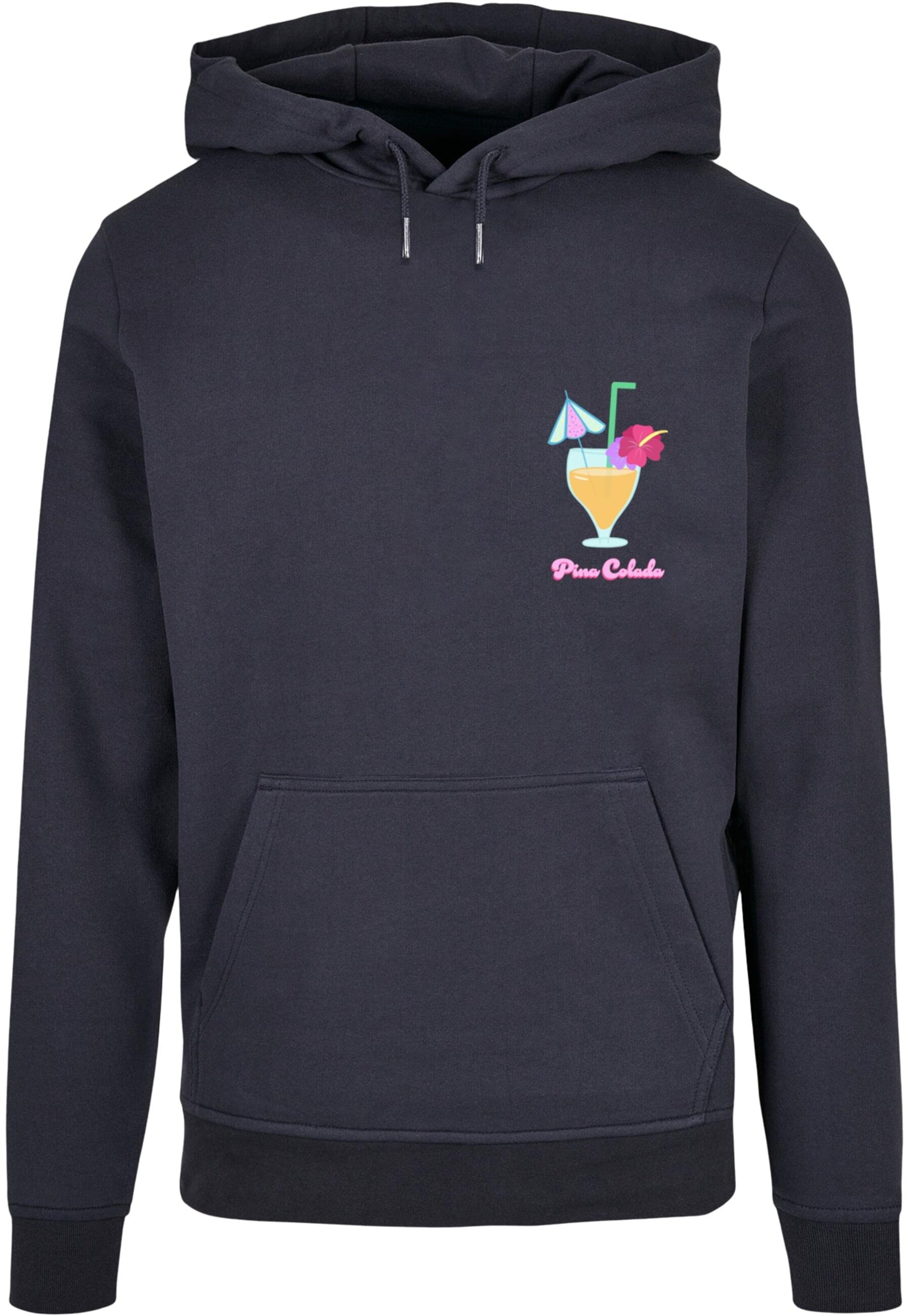 Merchcode Sweatshirt 'Pina Colada' in Blau: Vorderseite
