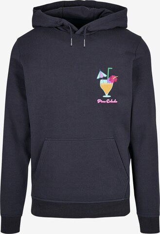 Merchcode Sweatshirt 'Pina Colada' in Blauw: voorkant