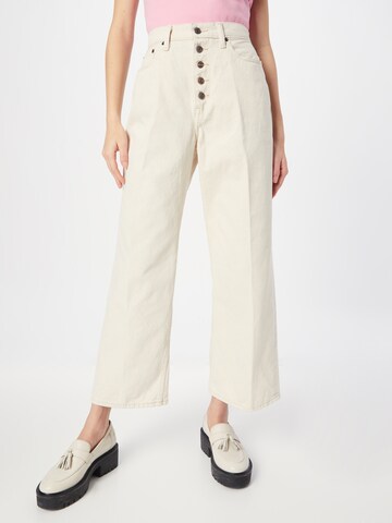 Polo Ralph Lauren Wide leg Jeans in White: front