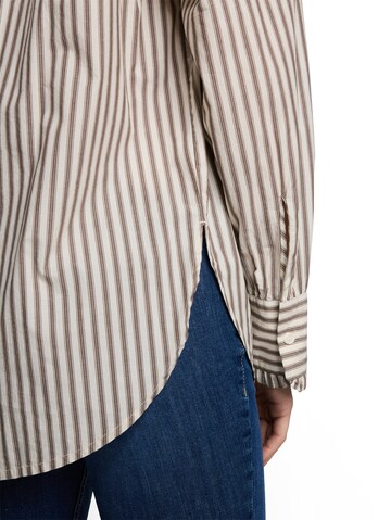 TOM TAILOR DENIM Bluse in Weiß