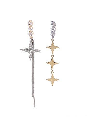 AVANT-GARDE PARIS - Pendientes 'Edytaia' en plata: frente