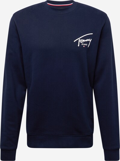 Tommy Jeans Sweat-shirt en bleu marine / blanc, Vue avec produit
