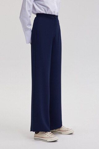 Touche Prive Wide leg Broek in Blauw: voorkant