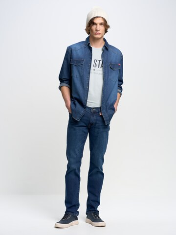 BIG STAR Slimfit Jeans 'TOBIAS' in Blauw