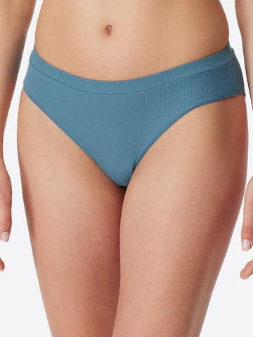 SCHIESSER Panty ' Feinripp - Pure Rib ' in Blue: front