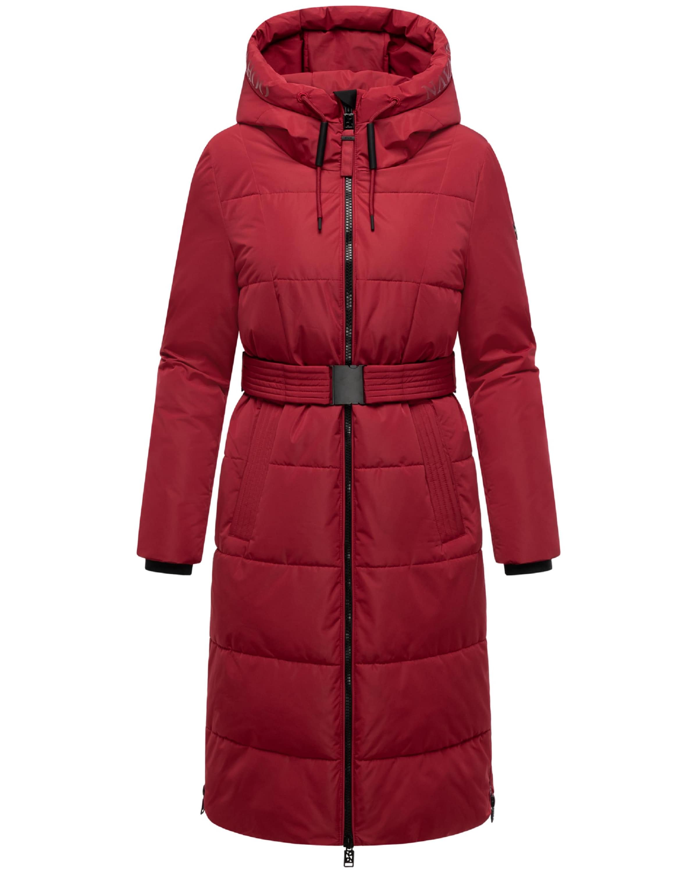NAVAHOO Zimný kabát 'Herbstnebel 14' - Červená: predná strana