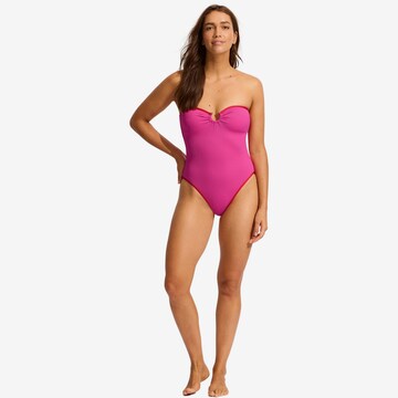 Seafolly Swimsuit 'Beach Bound' in Pink