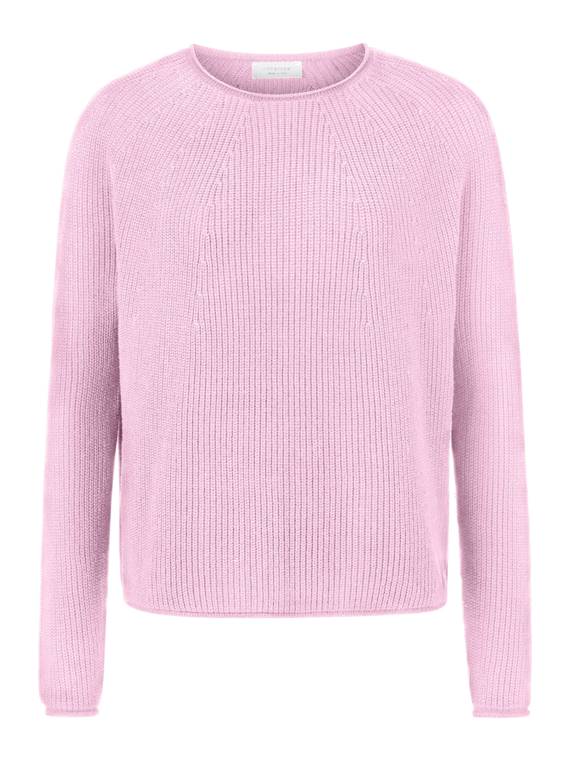 Rich & Royal Sweter w kolorze fioletowy: przód