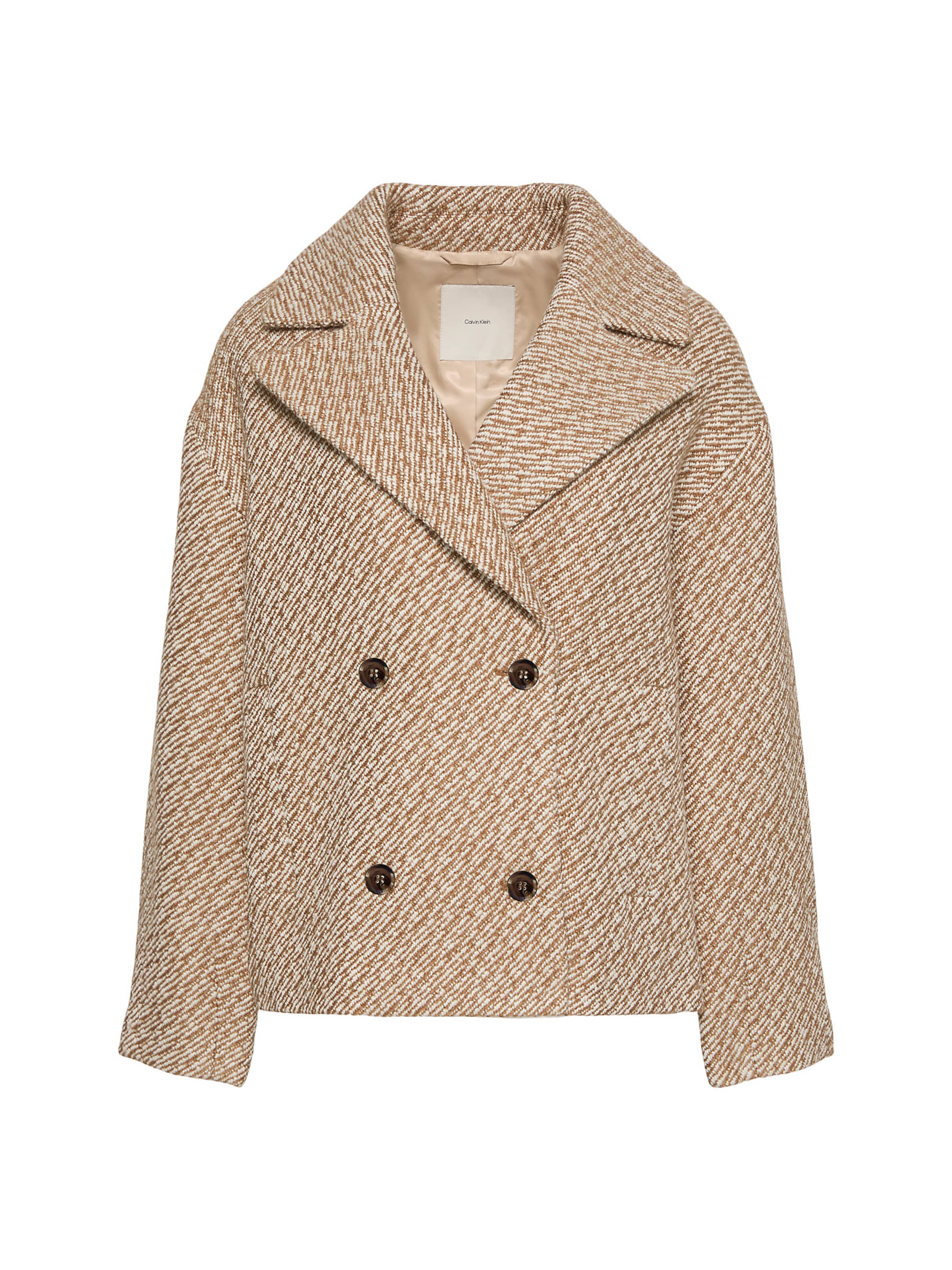Veste mi-saison Calvin Klein en marron : devant