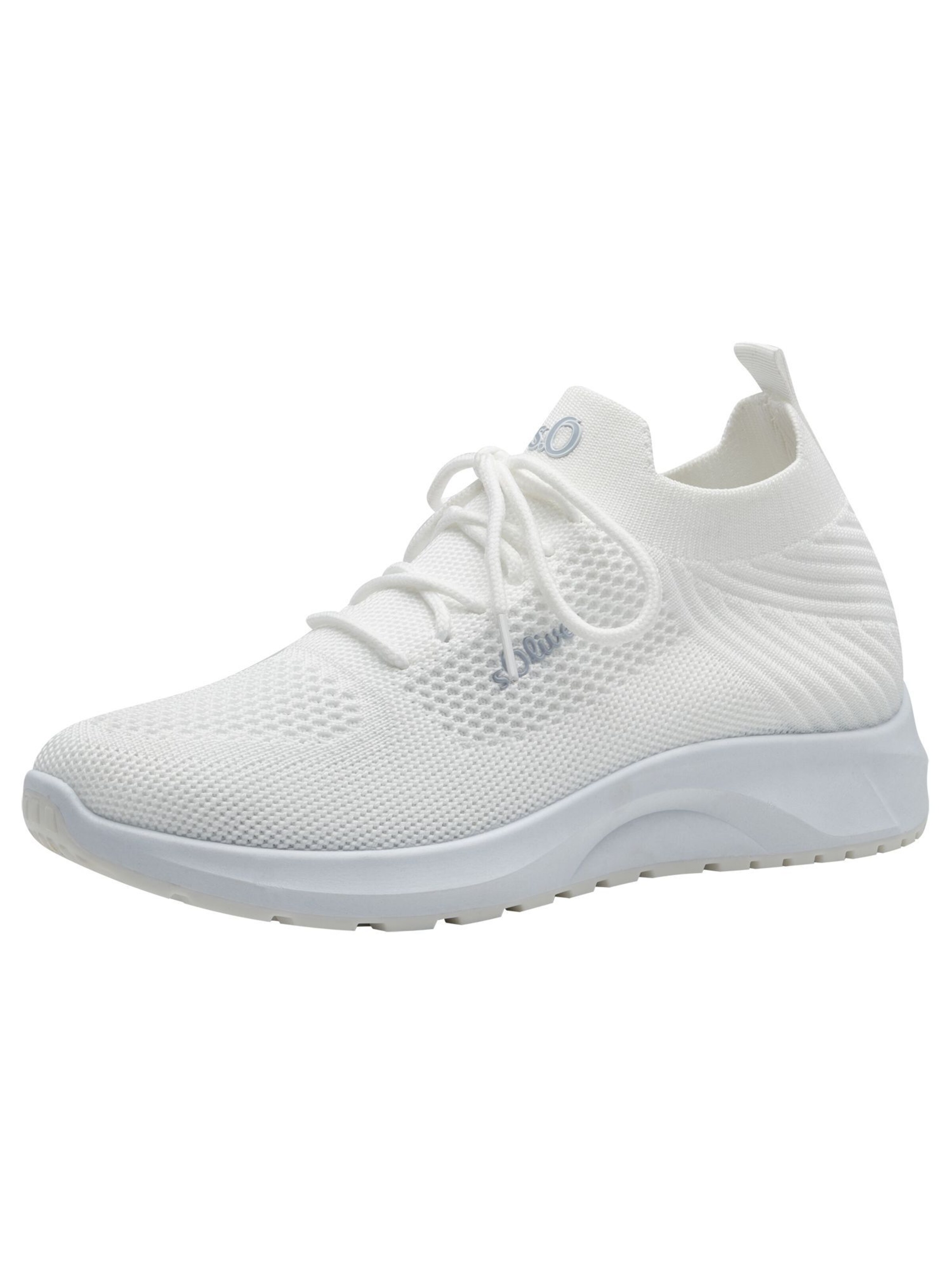 s.Oliver Platform trainers in White: front