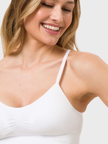 BeeDees Top 'Bustier Comfee Strap Top' in Weiß