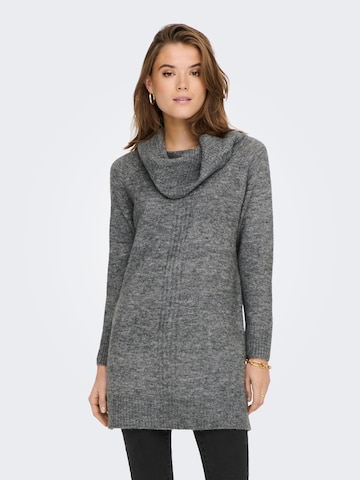 ONLY Knitted dress 'Stay' in Grey: front
