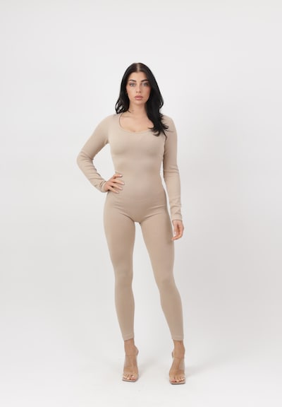 Elara Jumpsuit in beige, Produktansicht