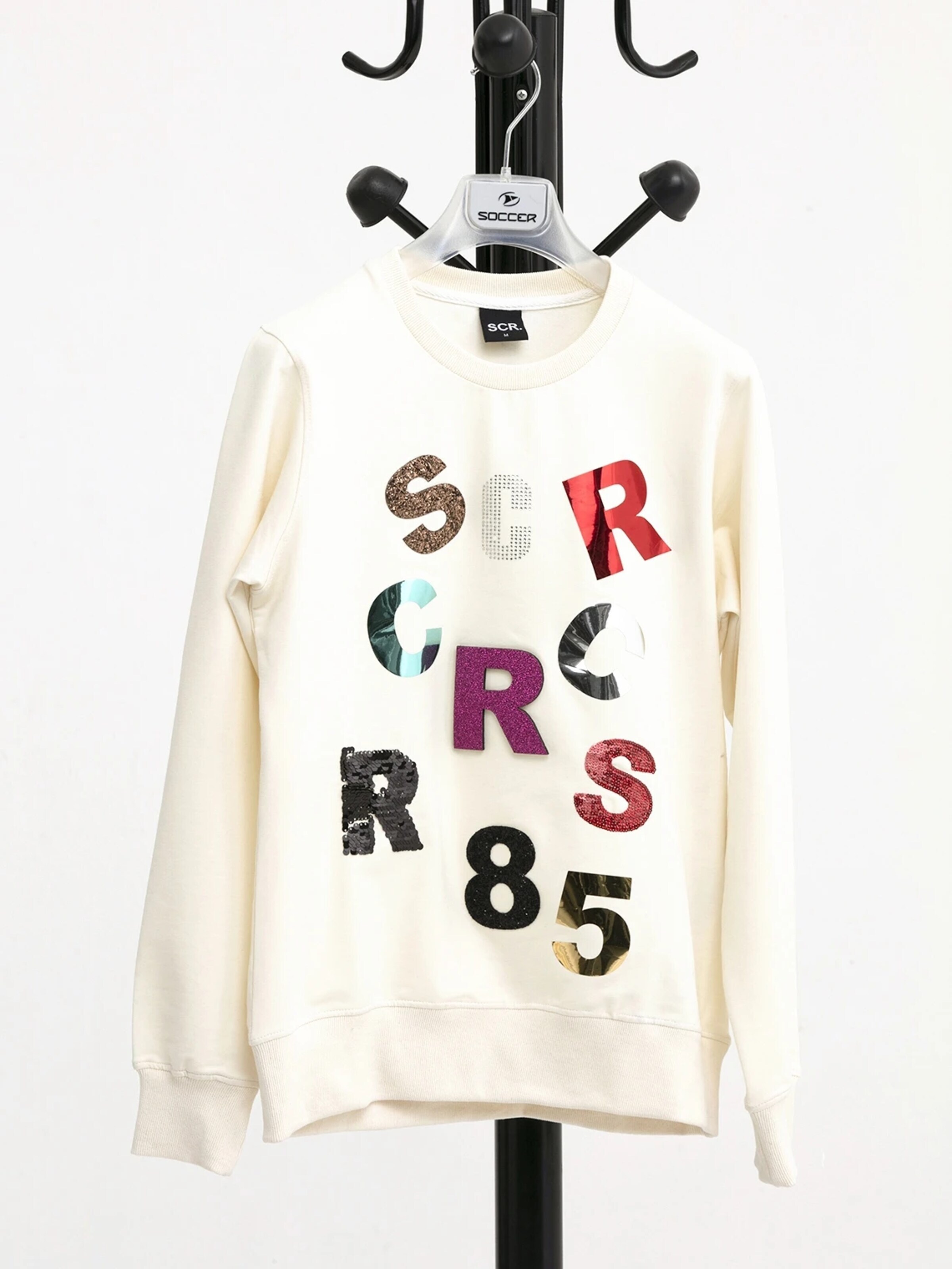 SCR. Sporttrui 'LELYA' in Wit: voorkant
