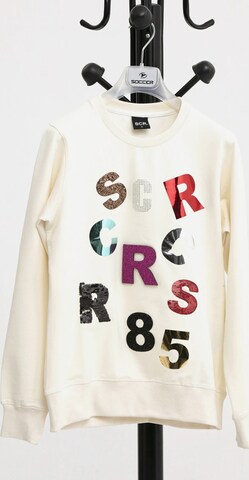 Pull-over de sport 'LELYA' SCR. en blanc : devant