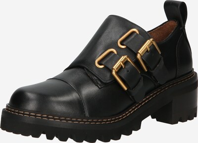 See by Chloé Lace-Up Shoes 'MALLORY' in Gold / Black, Item view