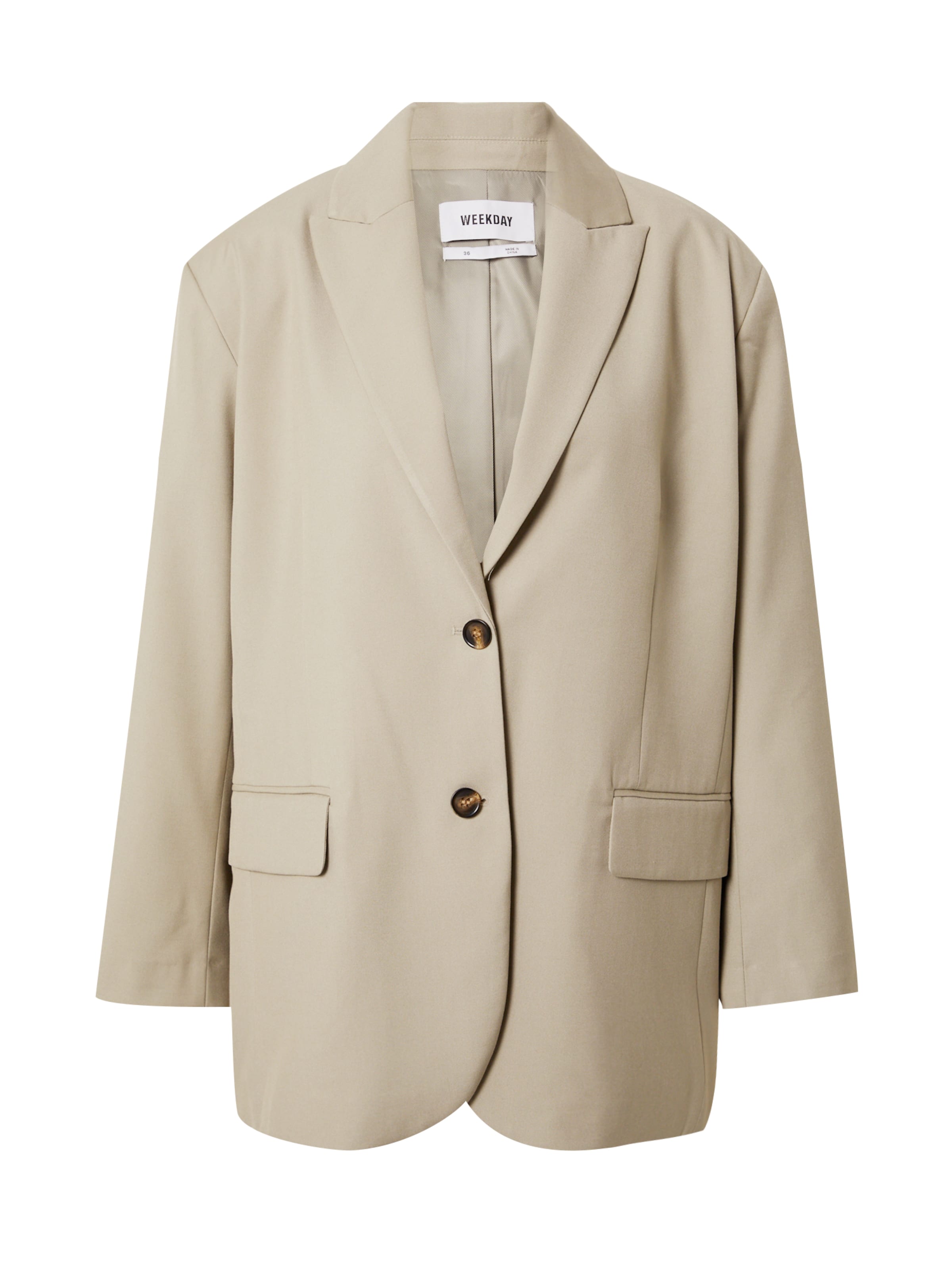 WEEKDAY Blazer 'Aiden' in Beige: front