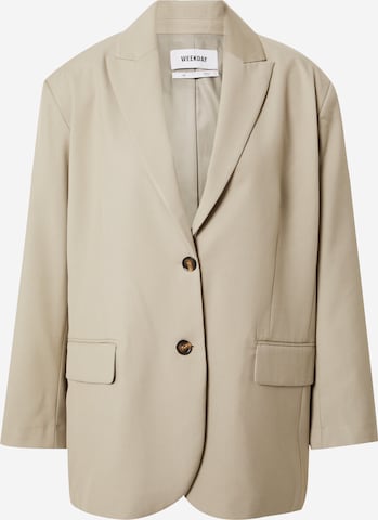 WEEKDAY Blazers 'Aiden' in Beige: voorkant