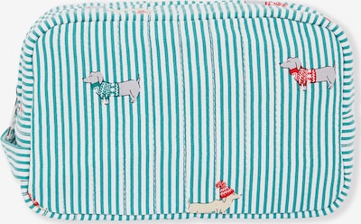 ETAM Kosmetiktasche in grau / jade / feuerrot / weiß, Produktansicht