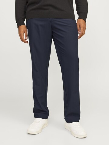 Jack & Jones Plus Tapered Chino trousers in Blue: front