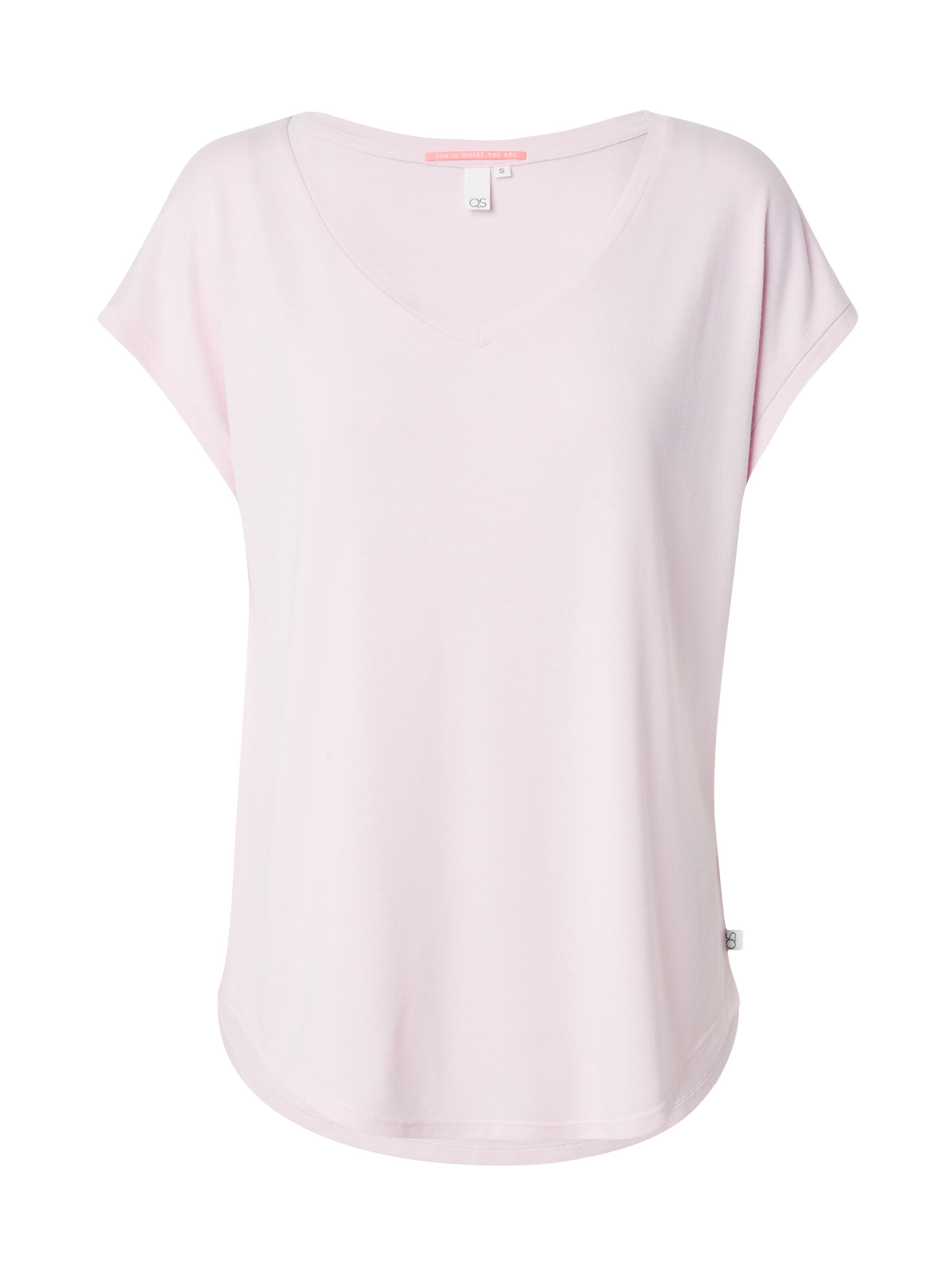QS Shirt in Roze: voorkant