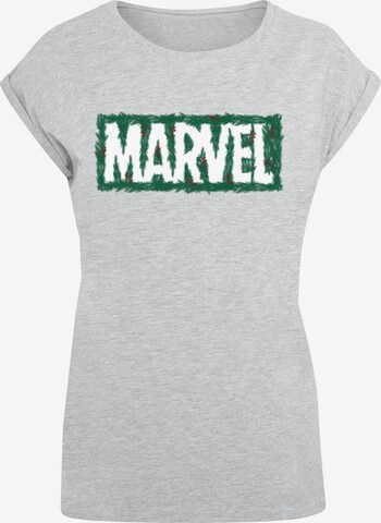 ABSOLUTE CULT Shirt 'Marvel' in Grijs: voorkant