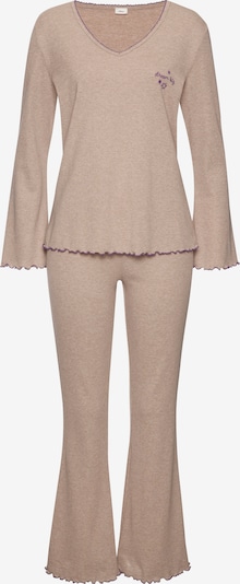s.Oliver Pyjama in braun / lila, Produktansicht