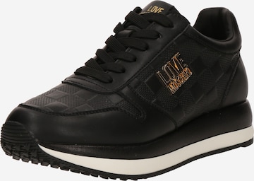 Baskets basses 'D.RUN40' Love Moschino en noir : devant