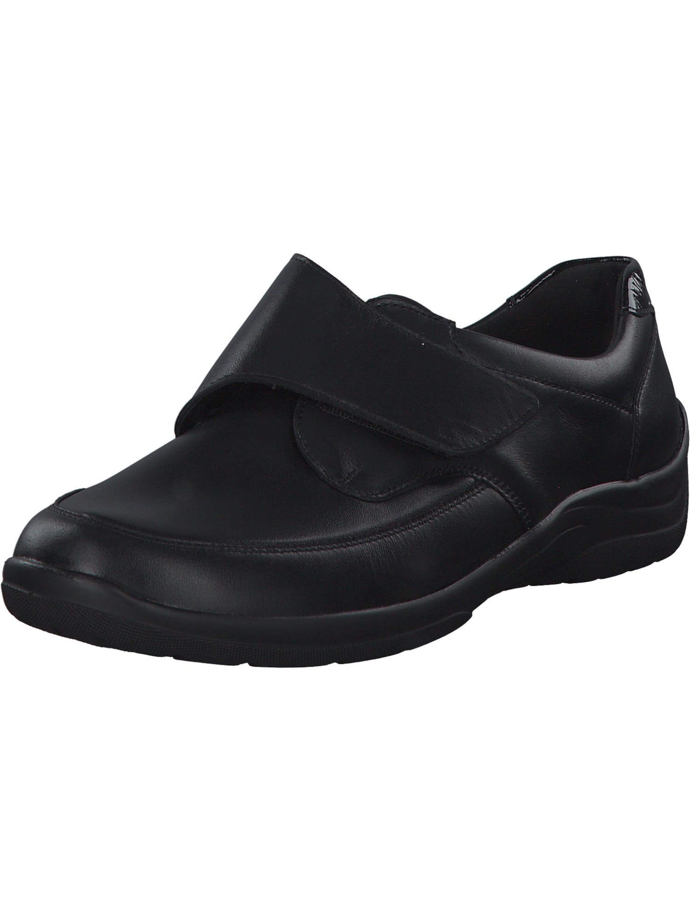 WALDLÄUFER Slipper 'Hesna' in Schwarz: Vorderseite