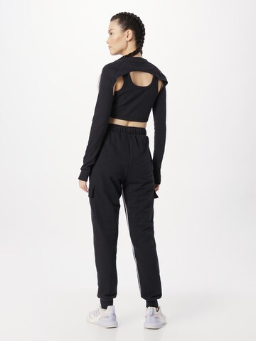 ADIDAS SPORTSWEAR Tapered Sports trousers 'Dance 3-Stripes High-Waisted Tapered ' in Black