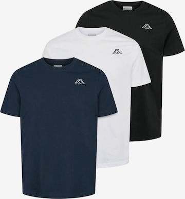 KAPPA Regular Fit Paita ' Logo Cafers ' värissä musta: etupuoli