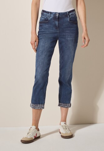 CECIL Slimfit Jeans in Blau: Vorderseite