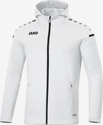 JAKO Athletic Jacket in White: front