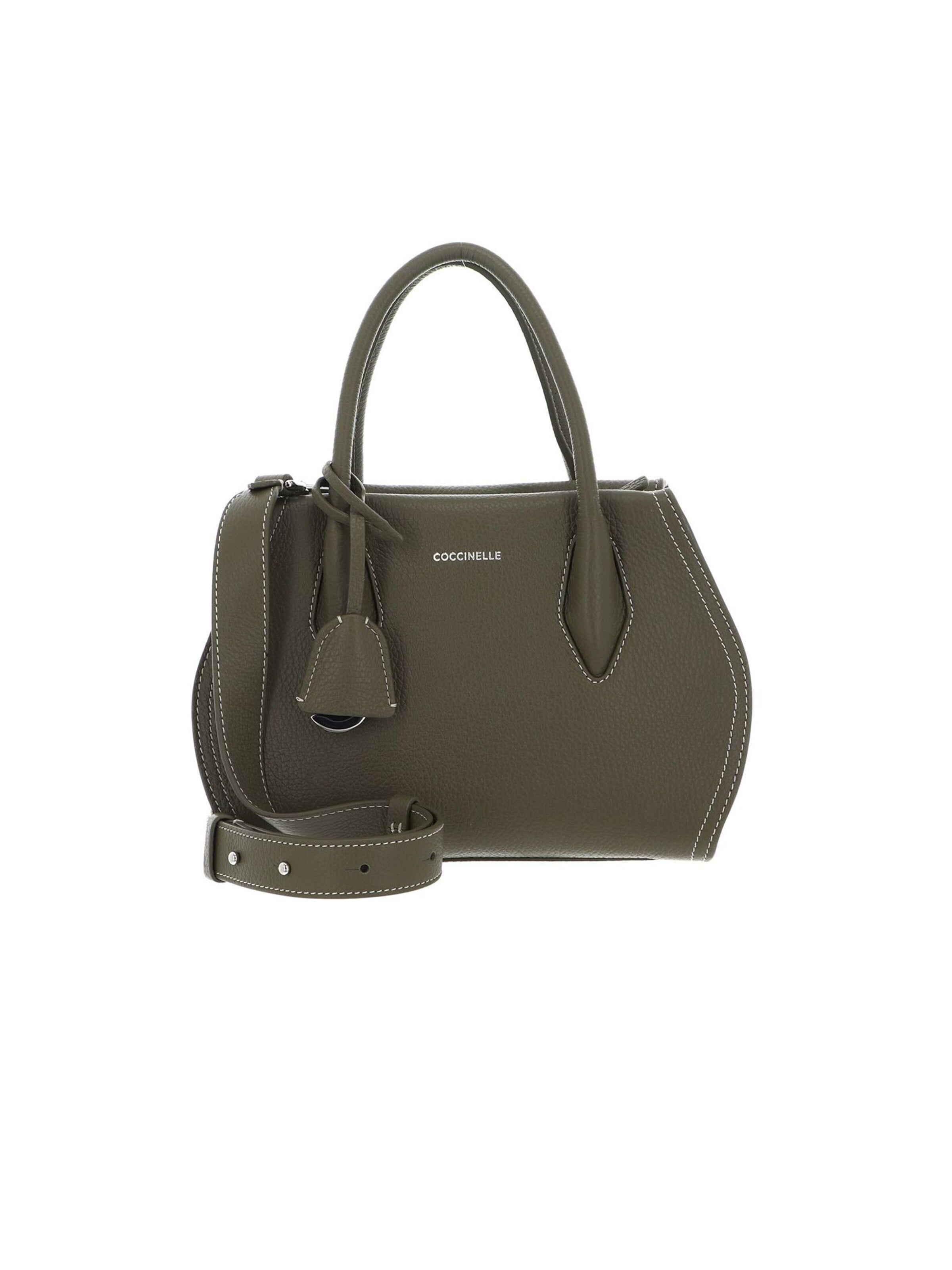 Coccinelle Handtas 'Coccinelle Lord leather crossbody bag' in Groen: voorkant