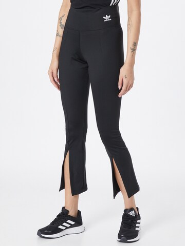 ADIDAS ORIGINALS Slimfit Leggings 'Adicolor Classics Sst Open Hem' in Schwarz: predná strana