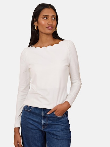 love & roses - Camiseta en blanco: frente