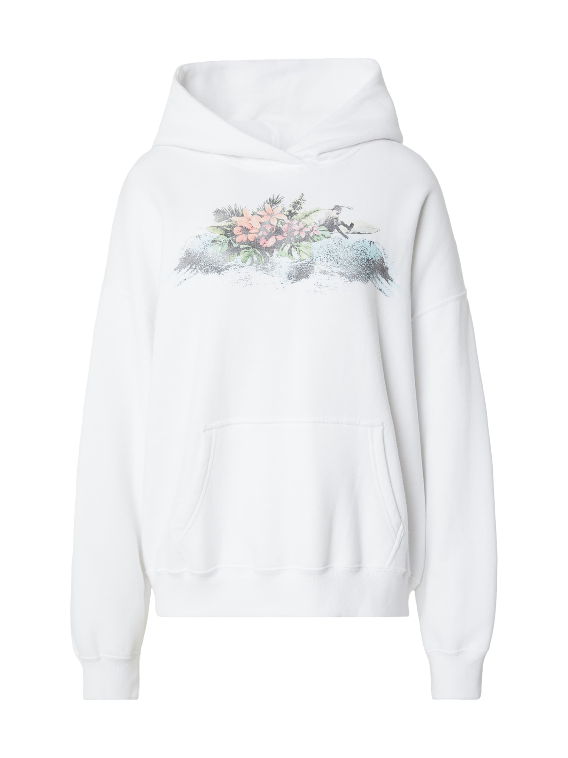 HOLLISTERSweater majica - bijela boja: prednji dio