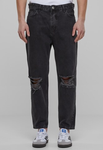 2Y Premium Slim fit Jeans in Black: front