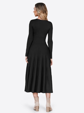 Imily Bela Pletena obleka | črna barva: zadnja stran