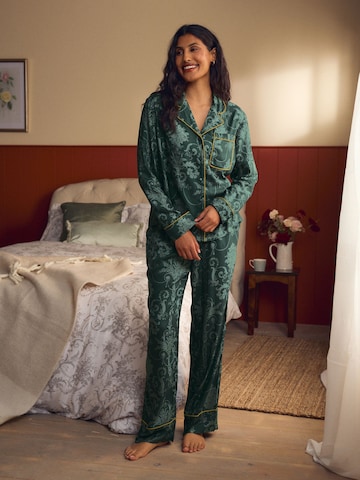 Pyjama 'Josette' LAURA ASHLEY en vert : devant