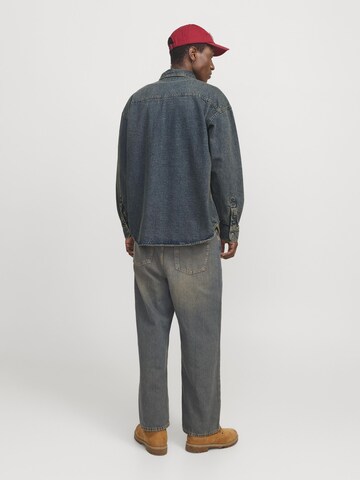 JACK & JONES Regular fit Button Up Shirt in Blue