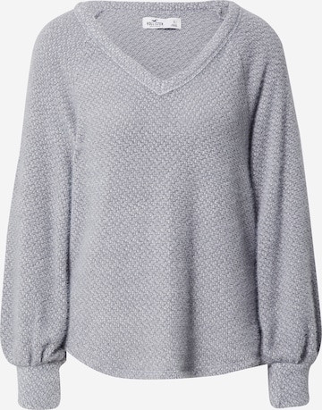 HOLLISTER Sweater 'EYELASH' in Grey: front