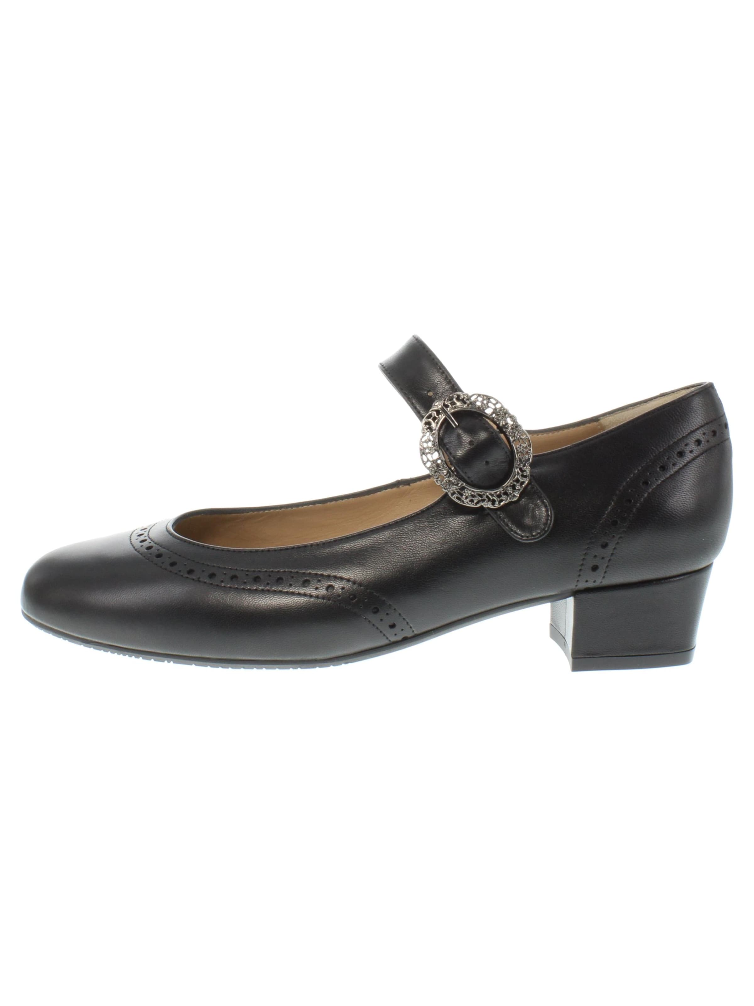 XAVER LUIS Schuhmanufaktur Pumps 'ANNA' in Black: front