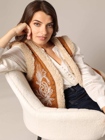 Gilet 'LARINA' Deeluxe en beige