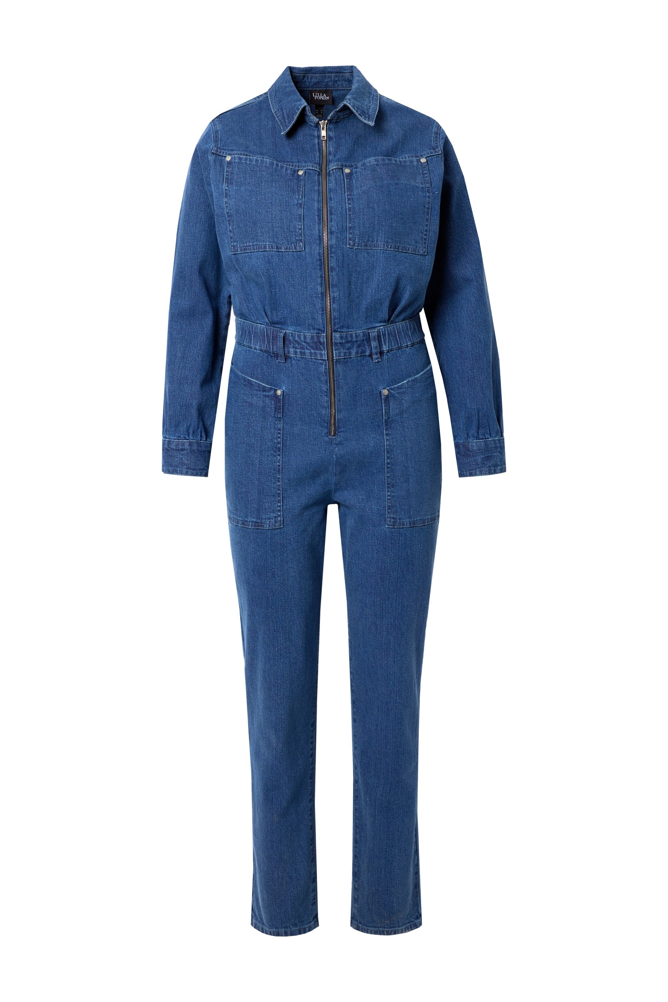 Ulla Popken Skinny Jeans in Blauw: voorkant